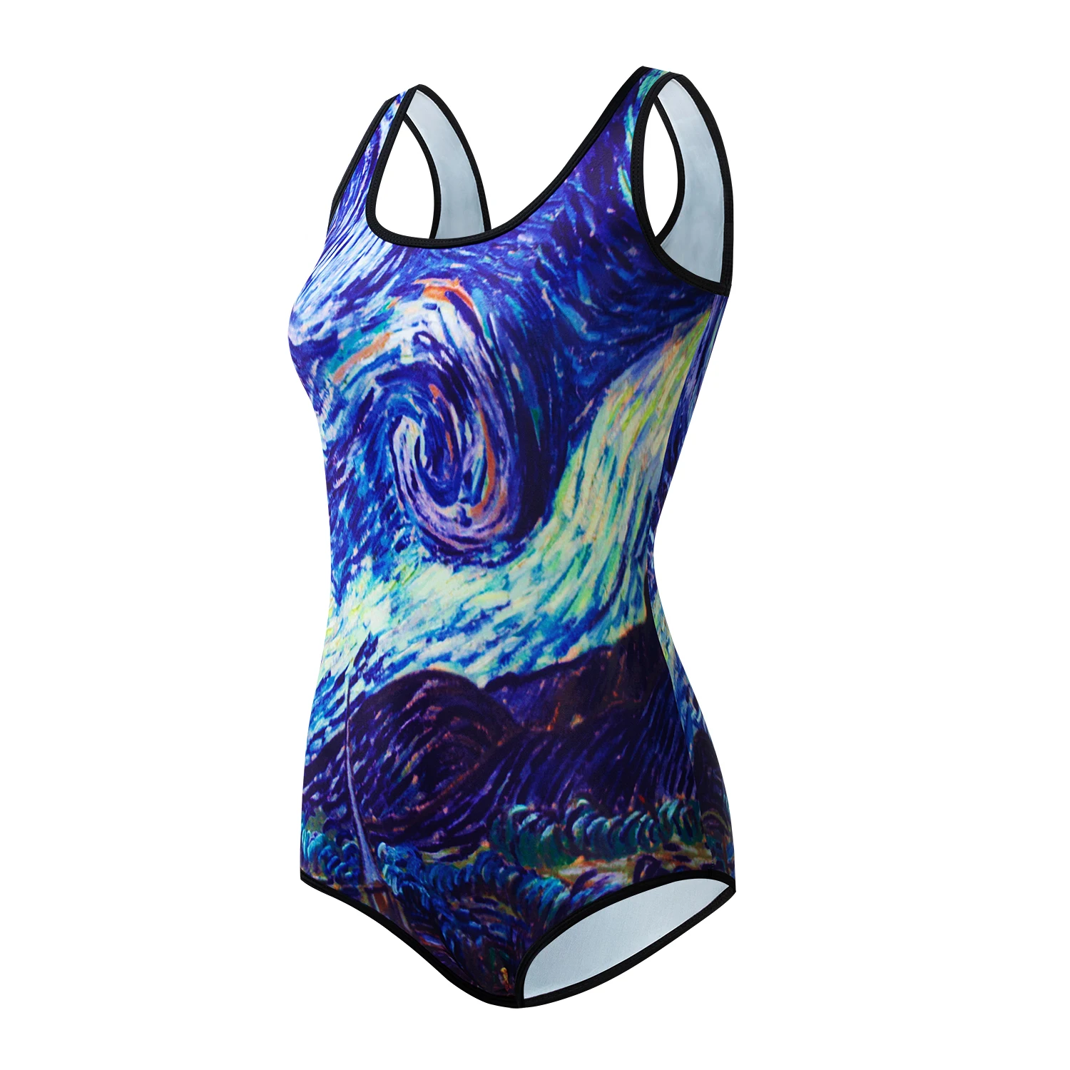 Women One Piece Swimsuit High Quality Swimwear Printed Push Up Monokini Summer Bathing Suit Tropical Bodysuit Female Skull