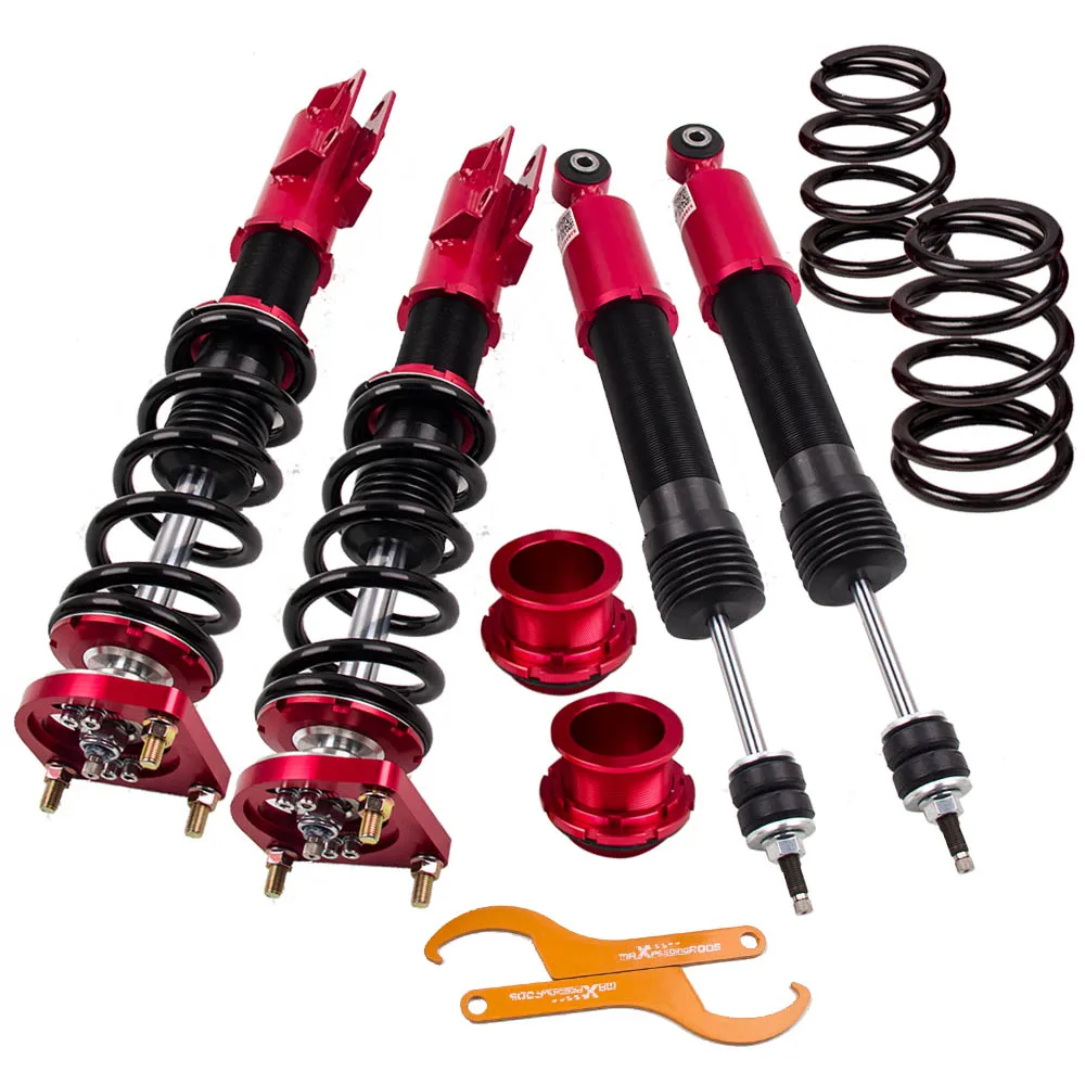 maxpeedingrods Coilover Suspension Kit for 1994 - 2004 for Ford Mustang 4th Shock Absorber Struts red