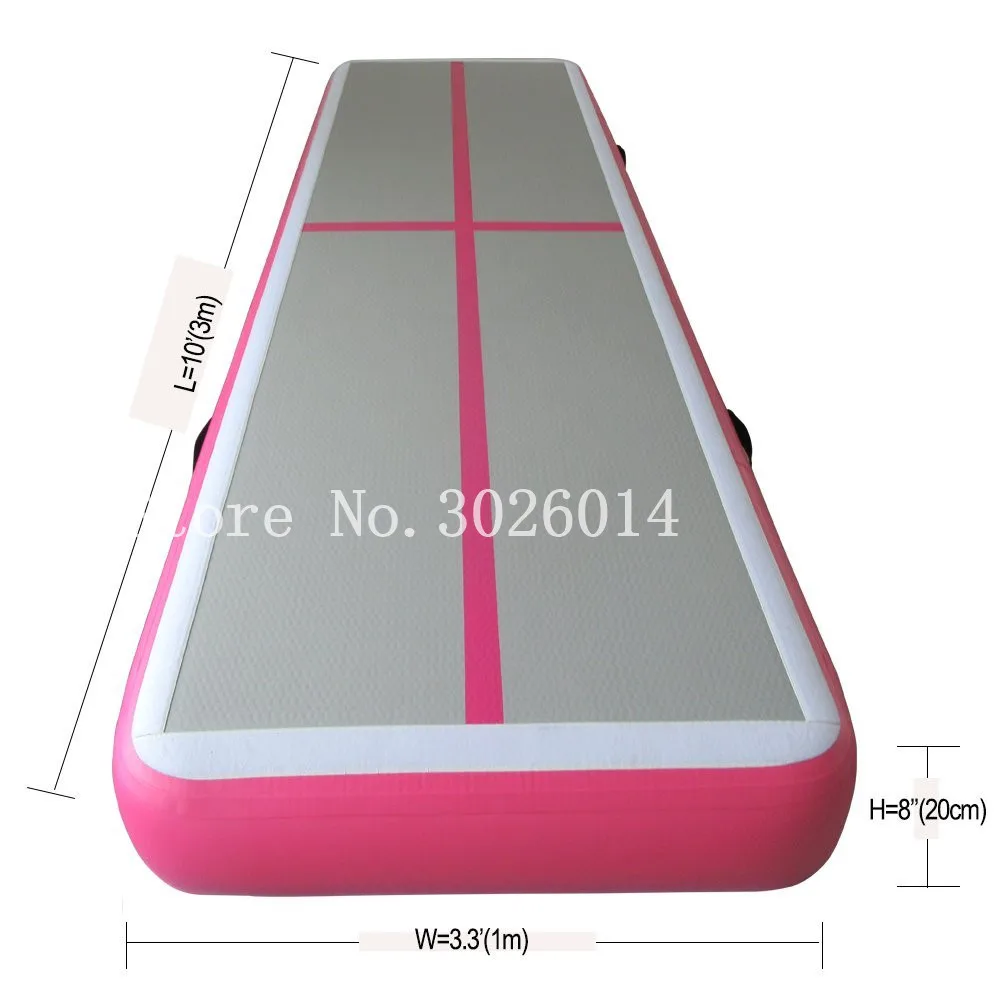 3x1x0.2m Inflatable Gymnastics Tumbling Mat Air Tumbling Track With Electric Pump Air Floor Mat