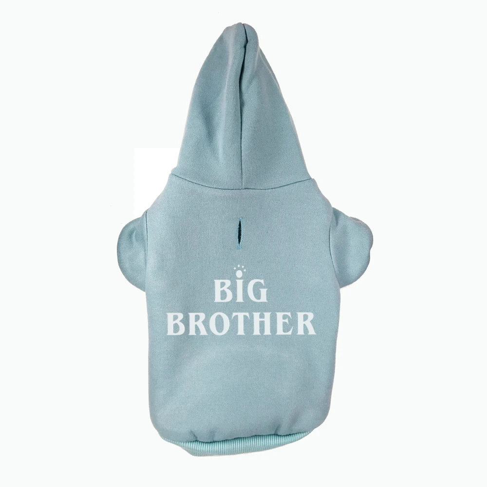 4 Colors BIG BROTHER Printed Pet Puppy Dog Clothes Hoodies Jumpers Tracksuits for Chihuahua Teacup Care and Large Dogs