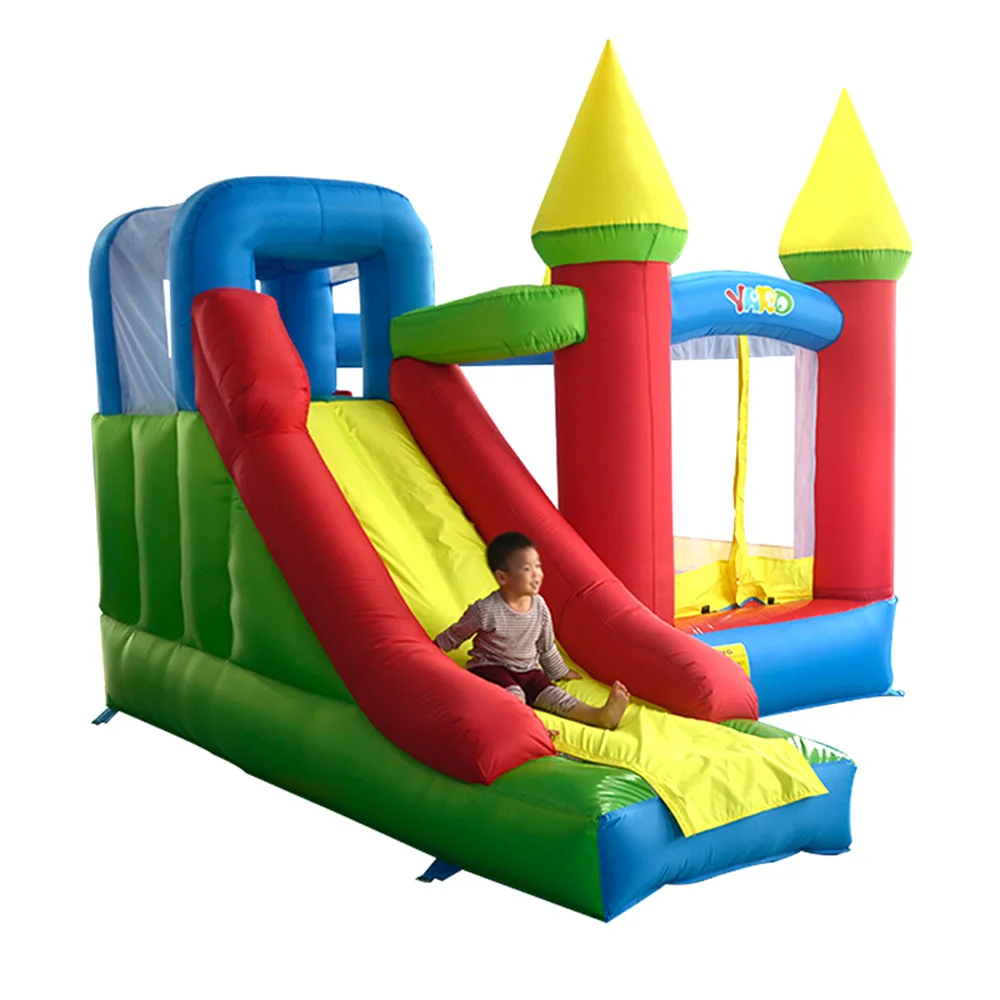 

Inflatable Bouncy Castle Inflatable Jump Castle for Kids with Blower 3.5x3x2.7M Bounce House with Slide Funny Kids Trampoline