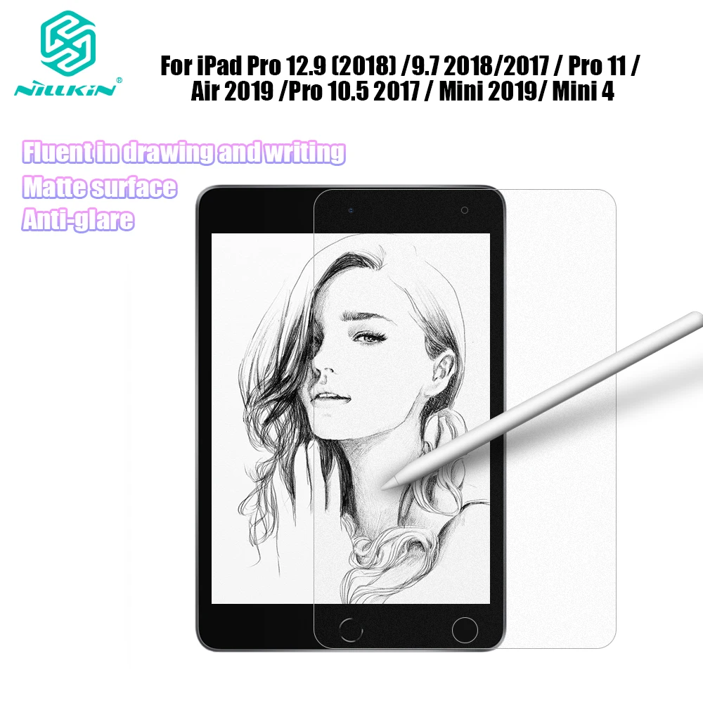 

Nillkin Like Writing on Paper Screen Protector for iPad Pro 12.9 2020 / 9.7 / Pro 11 / Air 4 / Pro 10.5 2017 / Mini 2019 / 4