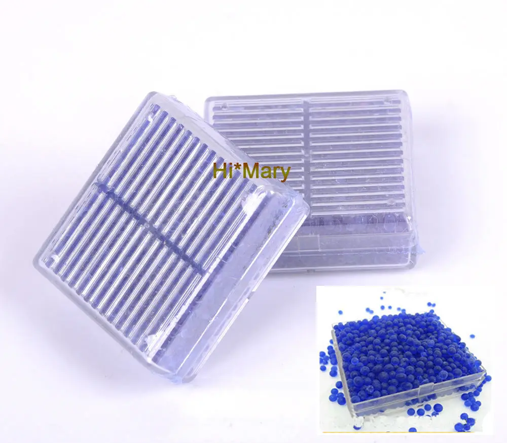 2 PCS blue Silica Gel Desiccant Humidity Moisture Absorb Box Reusable Packing Supply