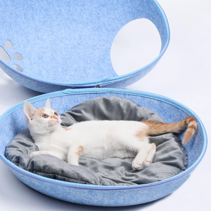 Cozy Cat Bed Home Removable Pet House for Cats Breathable Puppy Cat Kedi Malzemeleri kattenmand Cats Products for Pets Supplies