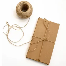 1 Roll 30M Natural Brown Jute Hemp Rope Twine String Cord Shank Craft Making DIY Colored Twine Clothing Tag Rope