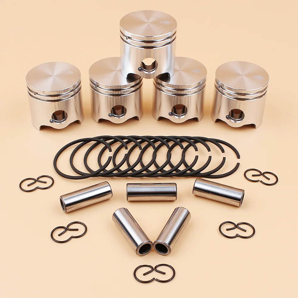 Pistão Pin Anéis Kit para Brushcutter, Grass Trimmer Peças de Reposição, Fit para STIHL, FS120, FS120R, FS300, BT121, FS 120, 300, 35mm, 5pcs por lote