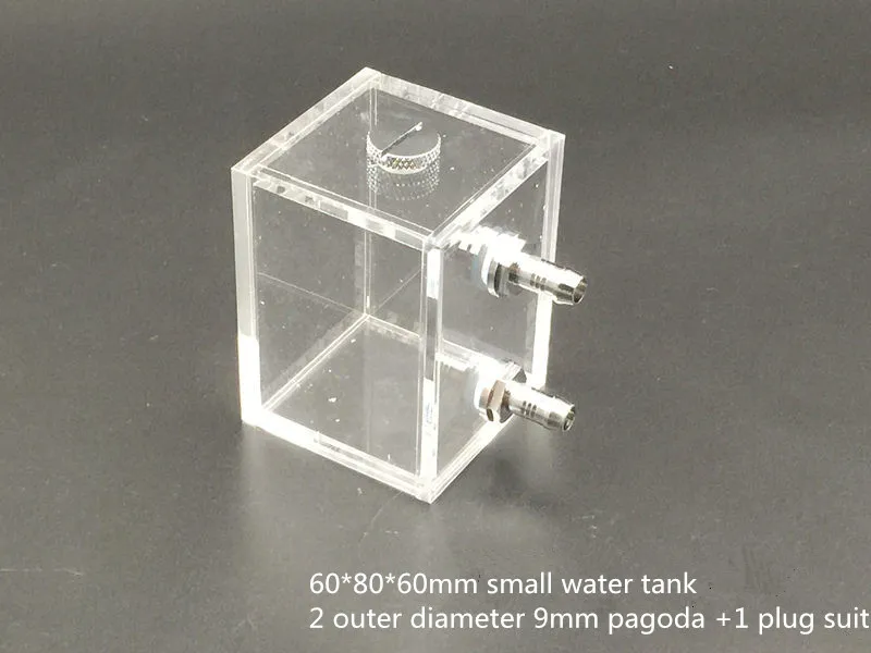 Computer water-cooled water tank Full transparent water tank Mini water tank DIY computer water-cooled small water tank