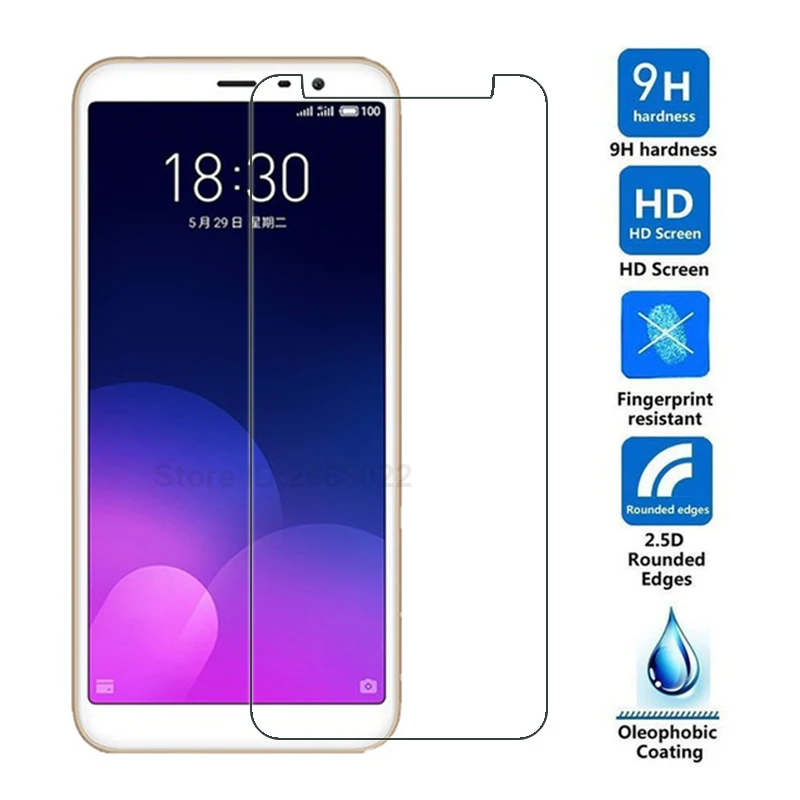 Tempered Glass for Meizu M6T Meilan 6T 6 T Screen Protector 9H 2.5D Phone Protective Glass Film Meizy Maizu Maisie M6T On Glass