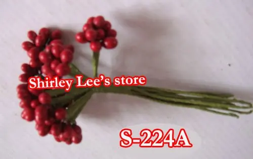 

Do Customized Items !!60 Bunches=600 STEMS X Burgundy Pip Berry Cluster, Bomboniere Decoration S-224A (Free Shipping Express)