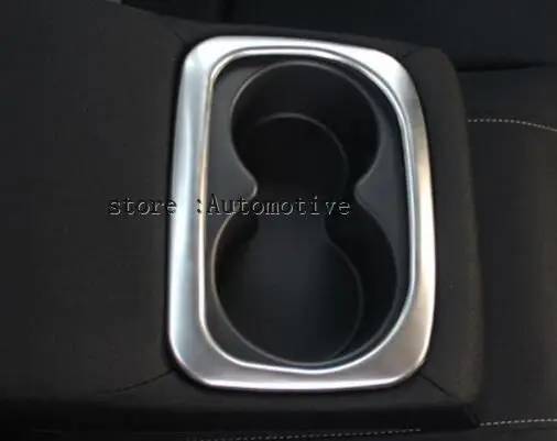 

INTEROR STYLING CUP DRINK HOLDER CHROME TRIM COVER INSERT LID MOLDING BEZEL GARNISH 2016 2017 2018 FOR HONDA CIVIC