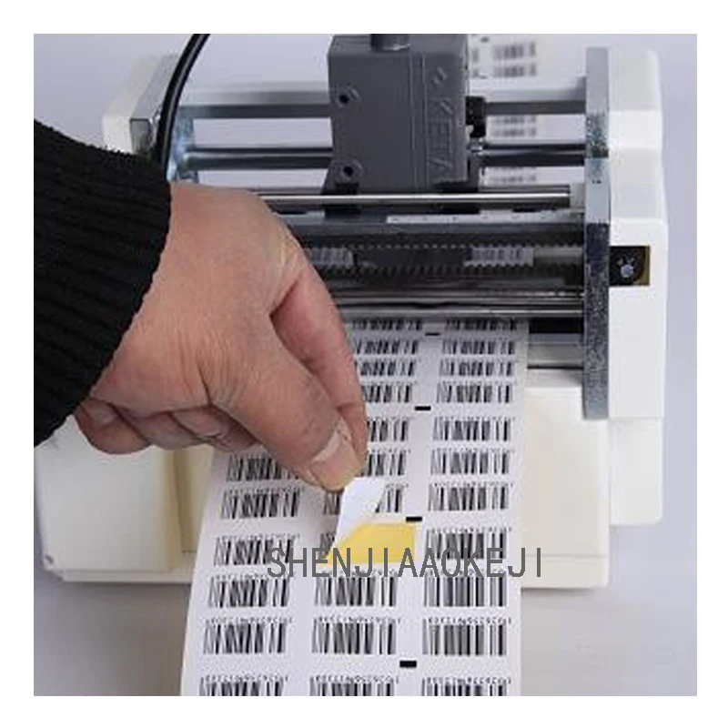 Automatic Small label printing stickers marking machine document feeder positioning Label segmentation machine 220V