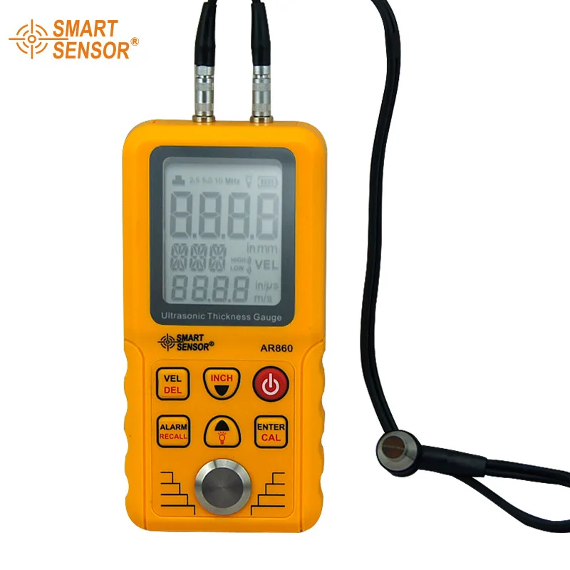 

AR860 Ultrasonic Thickness Gauge Meter Range 1.0-300mm Metal thickness measuring instrument