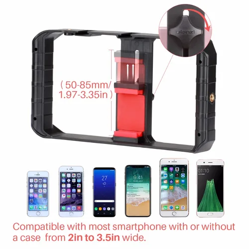 Imagen 2 del producto Ulanzi Smartphone Cage Filmmaking Case pequeño U Rig Hand Grip teléfono Video estabilizador con soporte en frío para iPhone 13 14 15 Android