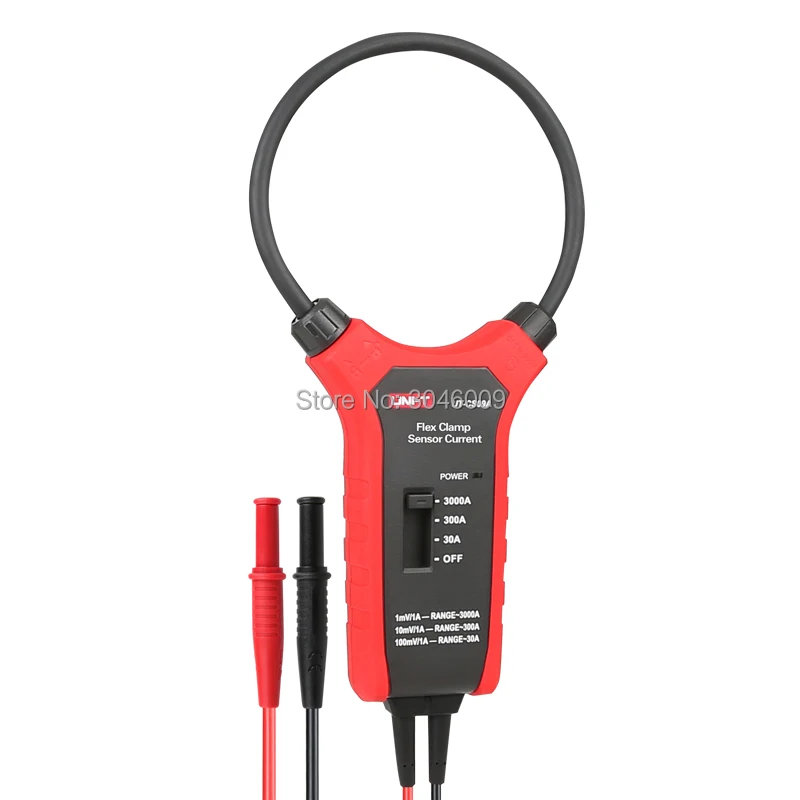 UNI-T UT-CS09A/UT-CS09C Flex Clamp Sensor, 3000A AC Clamp Meter, Oscilloscope / Multimeter Current Probe