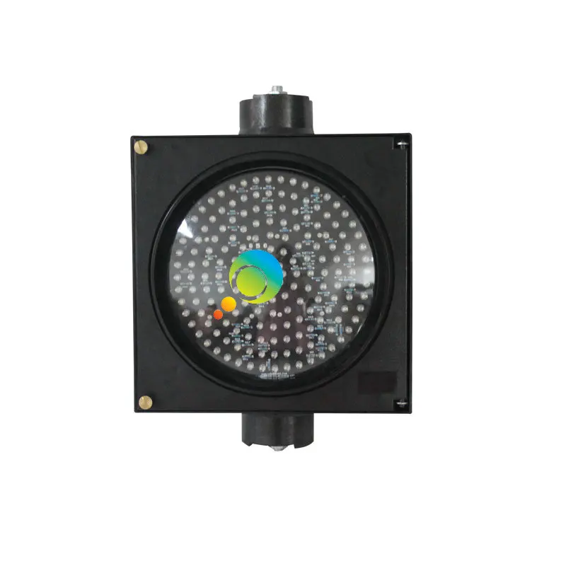 Feu de signalisation à LED jaune unique conforme à la norme IP55, coque PC de 200mm, conforme à la norme CE RoHS, prix direct d'usine