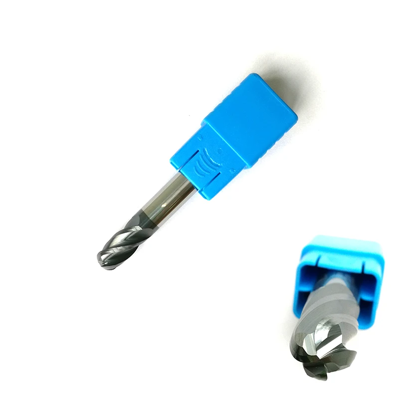 Radius=3MMx12mm 4 Flutes hrc60   Ball nose End Mill  solid carbide CNC router bits tools Milling cutter R3*12*D6*50
