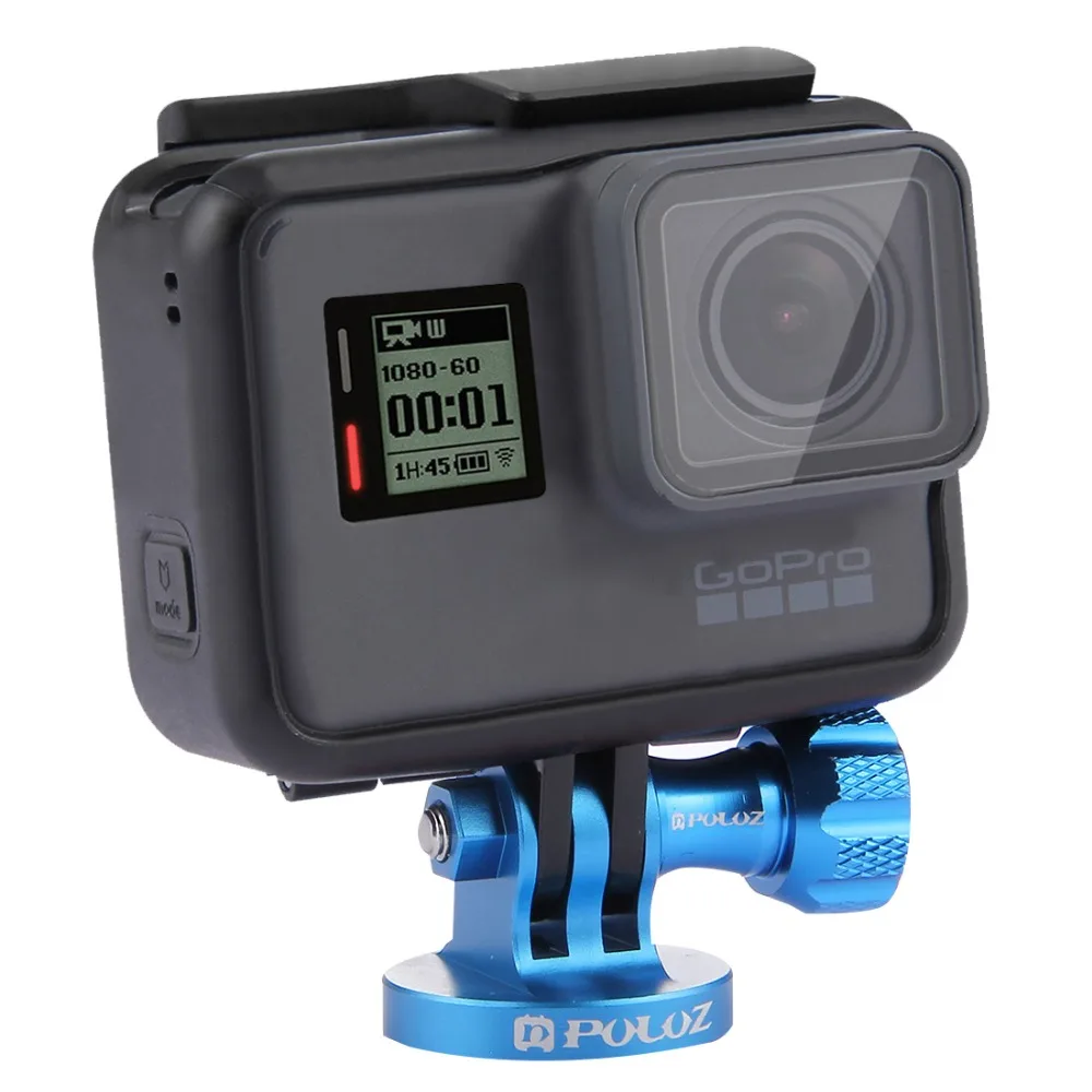 PULUZ 1/4 дюймовый винтовое отверстие штатив крепление CNC Адаптер для GoPro NEW HERO/HERO7/6/5/5 Session/4/3/2/1/Xiaoyi/DJI OSMO экшн-камеры