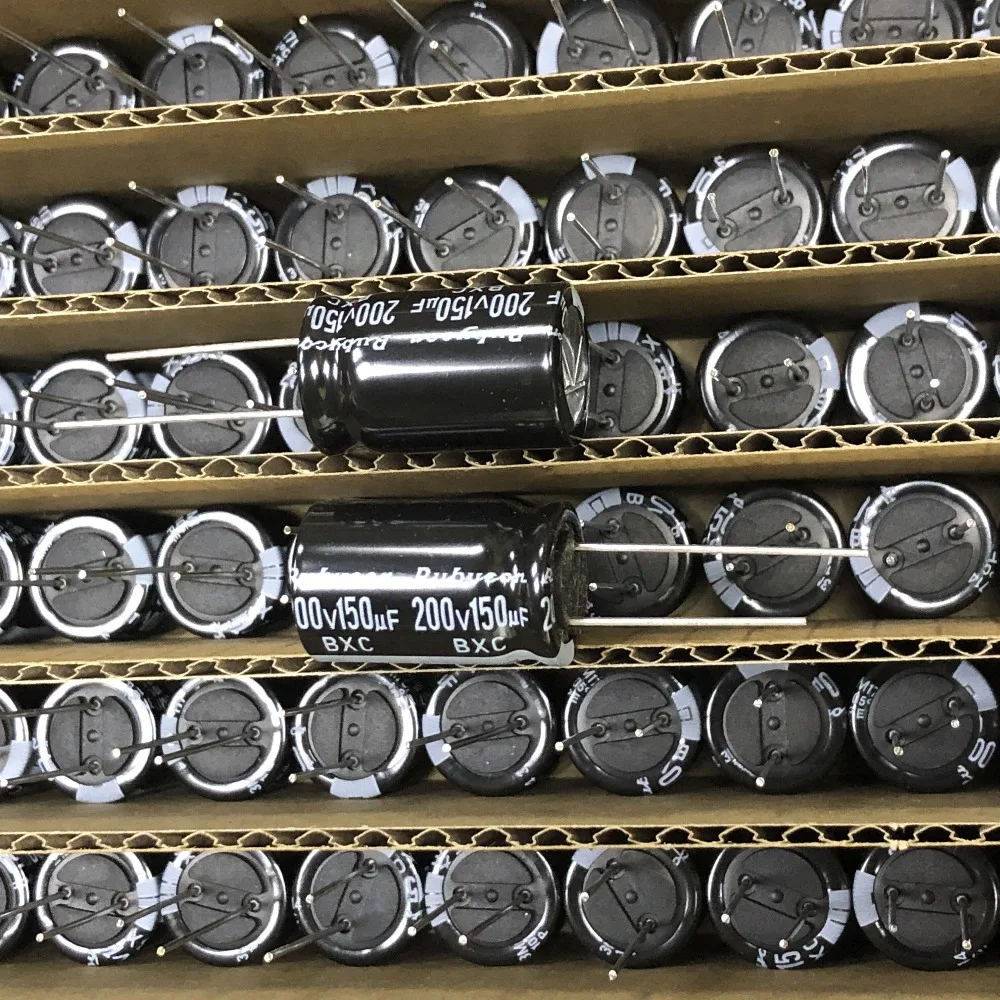 2 szt. Nowy i oryginalny Rubycon 200V150UF 16X25MM 150UF 200V BXCSeries długa żywotność niska impedancja wykonane w japonii