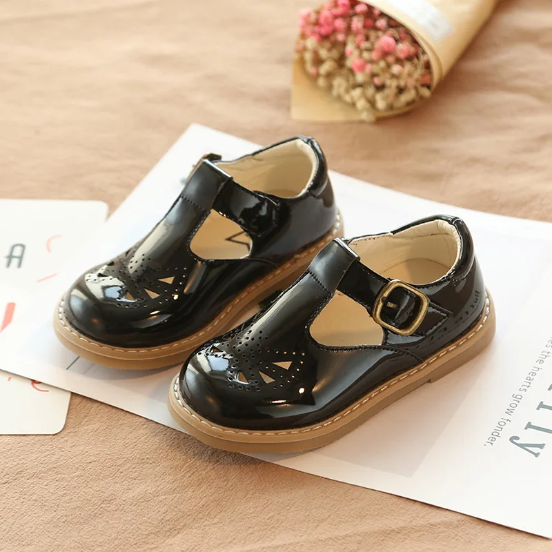 New Children Toddler Baby Little Girls Boys Summer Hollow Leather Shoes For Girls Kids Retro Dress Shoes 1 2 3 4 5 6 7 Years New