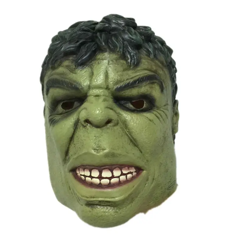 Halloween Green Giant Latex Mask Cartoon Hulk Rubber Head Masks Carnival Party Cosplay Superhero Bruce Banner Masquerade Adult