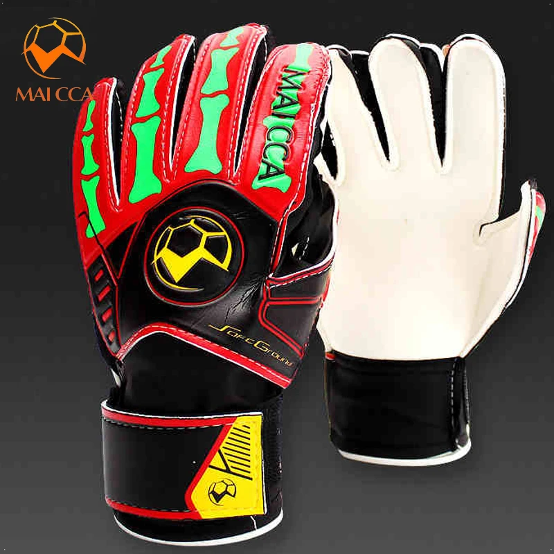 

Outdoors Sports Entry-level Children Goalkeeper Gloves Goalkeeper Football Non-slip Finger Embossed Goalie Gloves