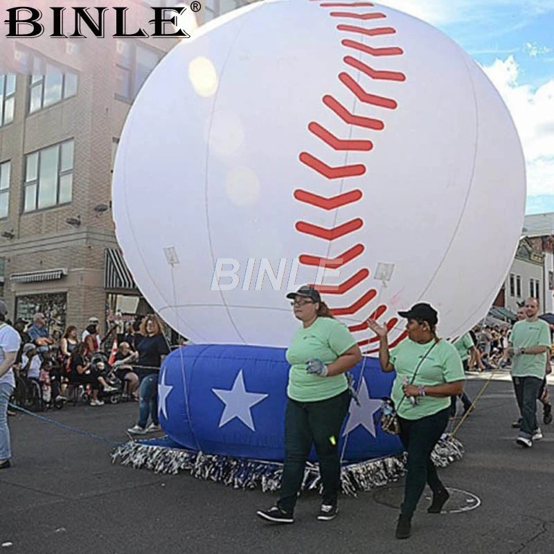 Factory price giant inflatable baseball balloon event display model inflatable sport ball for promotional