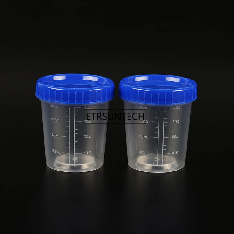 100pcs 120ml Measuring Cup DIY Empty bottle Making Tools Transparent Measurement With Cover Scale jar F2652