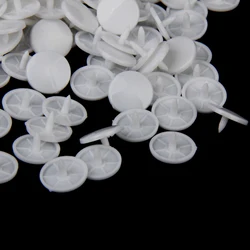 New Hot Sale 100 Set Size 20 T8 White KAM Plastic Resin Press Stud Snap Fasteners Poppers Garment Clothes Sewing Supplies