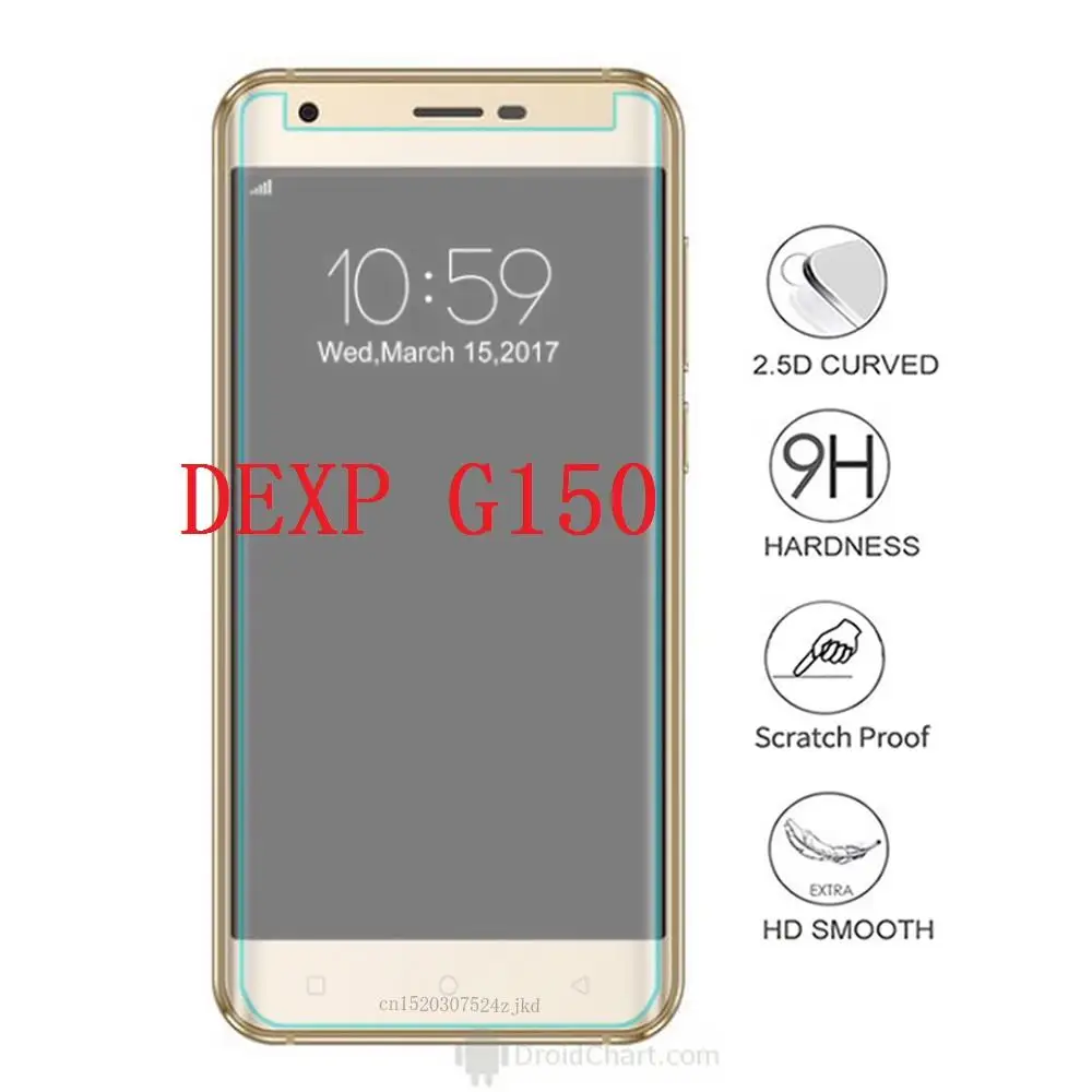 Smartphone Tempered Glass for DEXP G150 Electron 9H Explosion-proof Protective Film Screen Protector cover phone for DEXP G 150