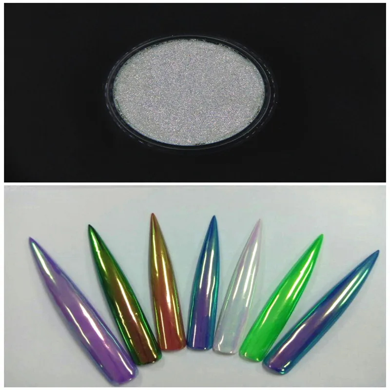 TCWB222 New Arriving Unicorn Powder Mermaid Nail Art  Aurora Chrome Pigment  best effect  for nail Art  or other deco