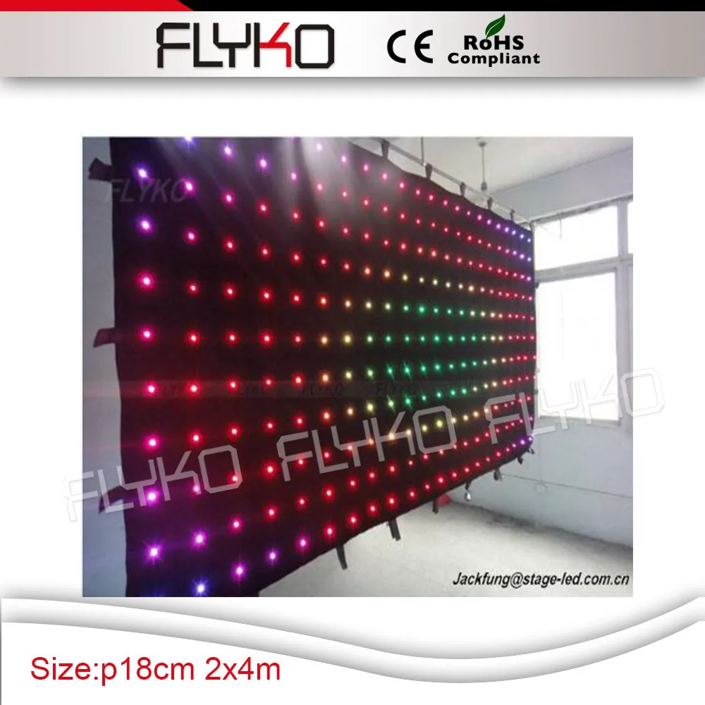 

p180mm 2x4m bulbs christmas lights led video curtain