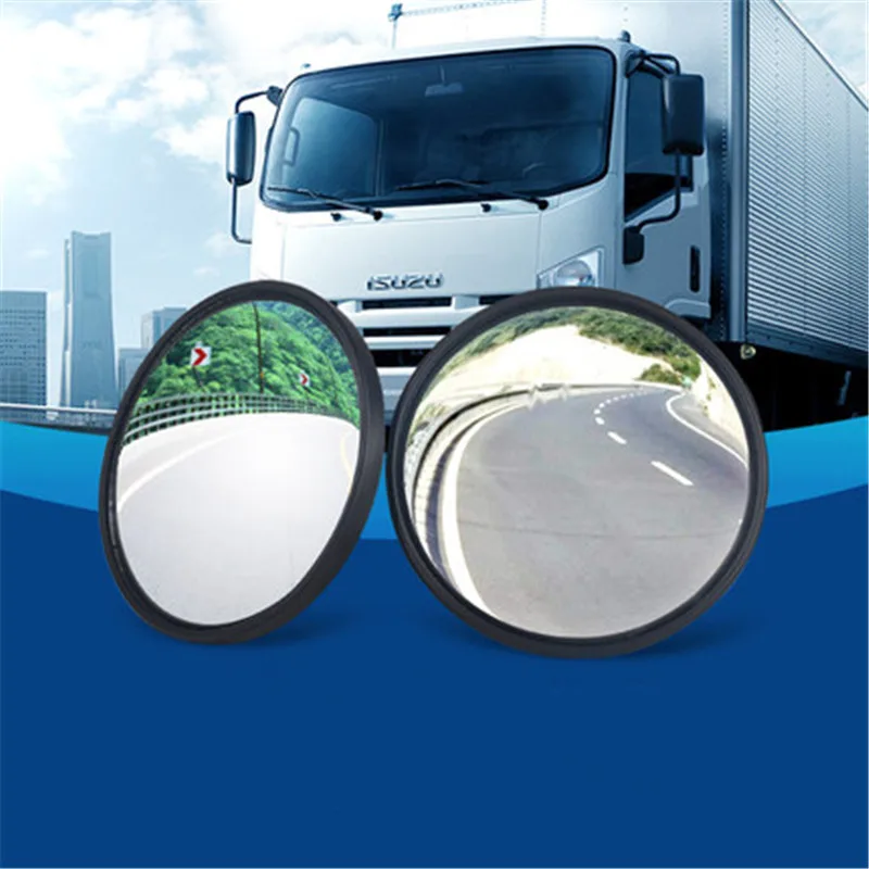 School Bus Large Truck Blind Spot Mirror Rearview Auxiliary Extended Installed Mirror 1pc