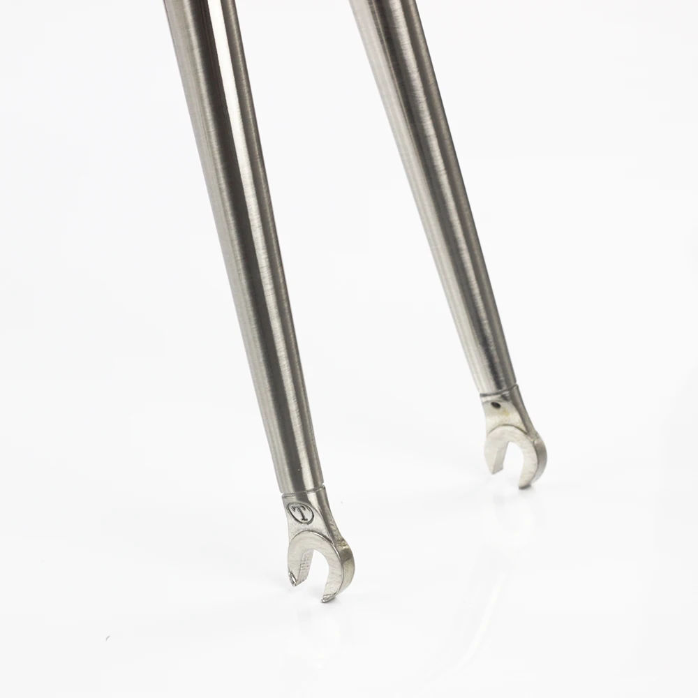 TSUNAMI Chrome Forks for Road Bike Chromoly Steel 4130 700C Rigid Fork 1 1/8 \