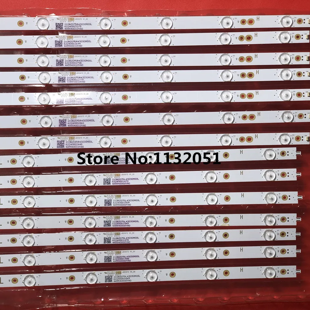 Tira de luces LED, accesorio para 55PUS6501 55PUS6401 55PUS6561 55PUS6581 55PUH6101 55PUT6400 55PUT4900 55PUS6162 55PUS6762 GJ-2K16-550-D714-V4-L R