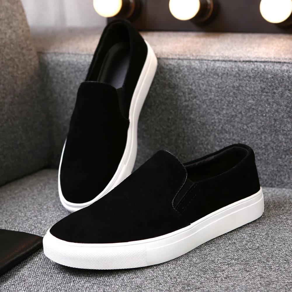 2023 New Spring Men Loafers Shoes Moccasins Suede Genuine Leather Shoes Slip On Men Flats Casual Shoes Big size Sneakers 38-48