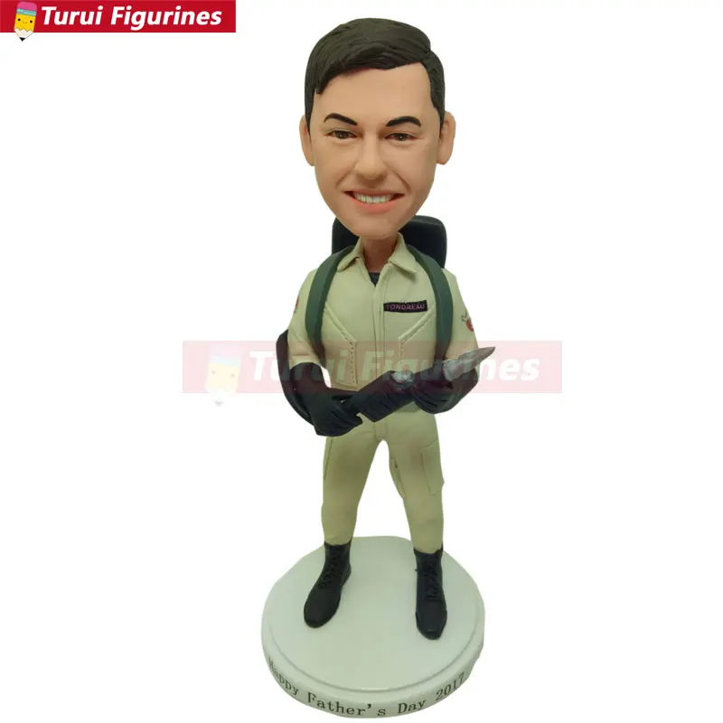 

Ghostbusters Personalized Gift Custom Ghostbusters Bobble Head Clay Figurines Ghostbusters Birthday Cake Topper Husband Boyfrien