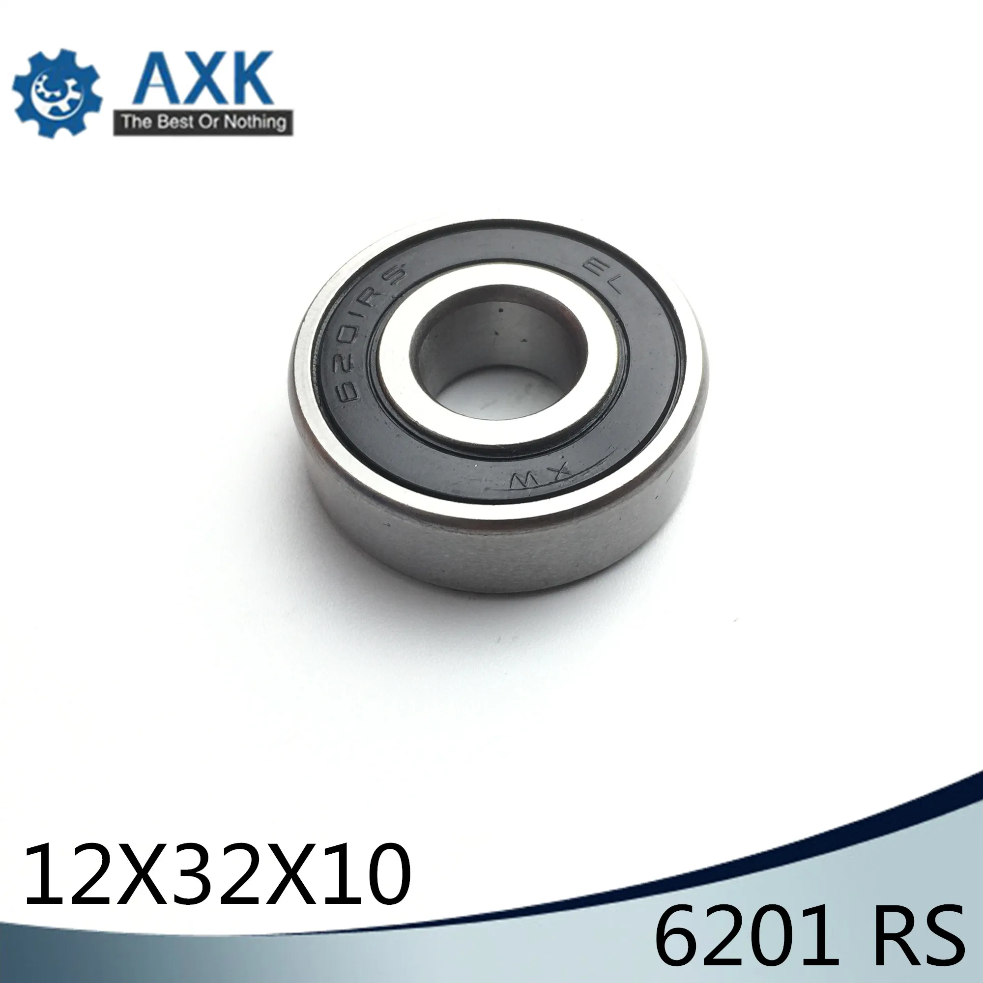 6201RS Bearing ABEC-3 (8 PCS) 12x32x10 mm Deep Groove 6201-2RS Ball Bearings 6201RZ 180201 RZ RS 6201 2RS EMQ Quality