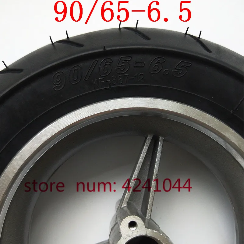 90/65-6.5 inch Pocket Bike Front rims Wheels Tyres Mini Racing bike tubeless vacuum tire for 47cc/49cc 2 stroke small motorcyle