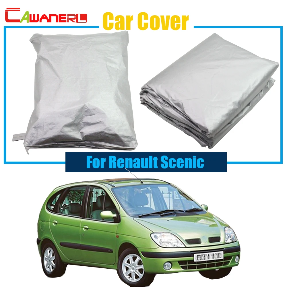 Cawanerl Car Cover Outdoor Anti-UV Sun Rain Snow Resistant Protector Cover For Renault Scenic