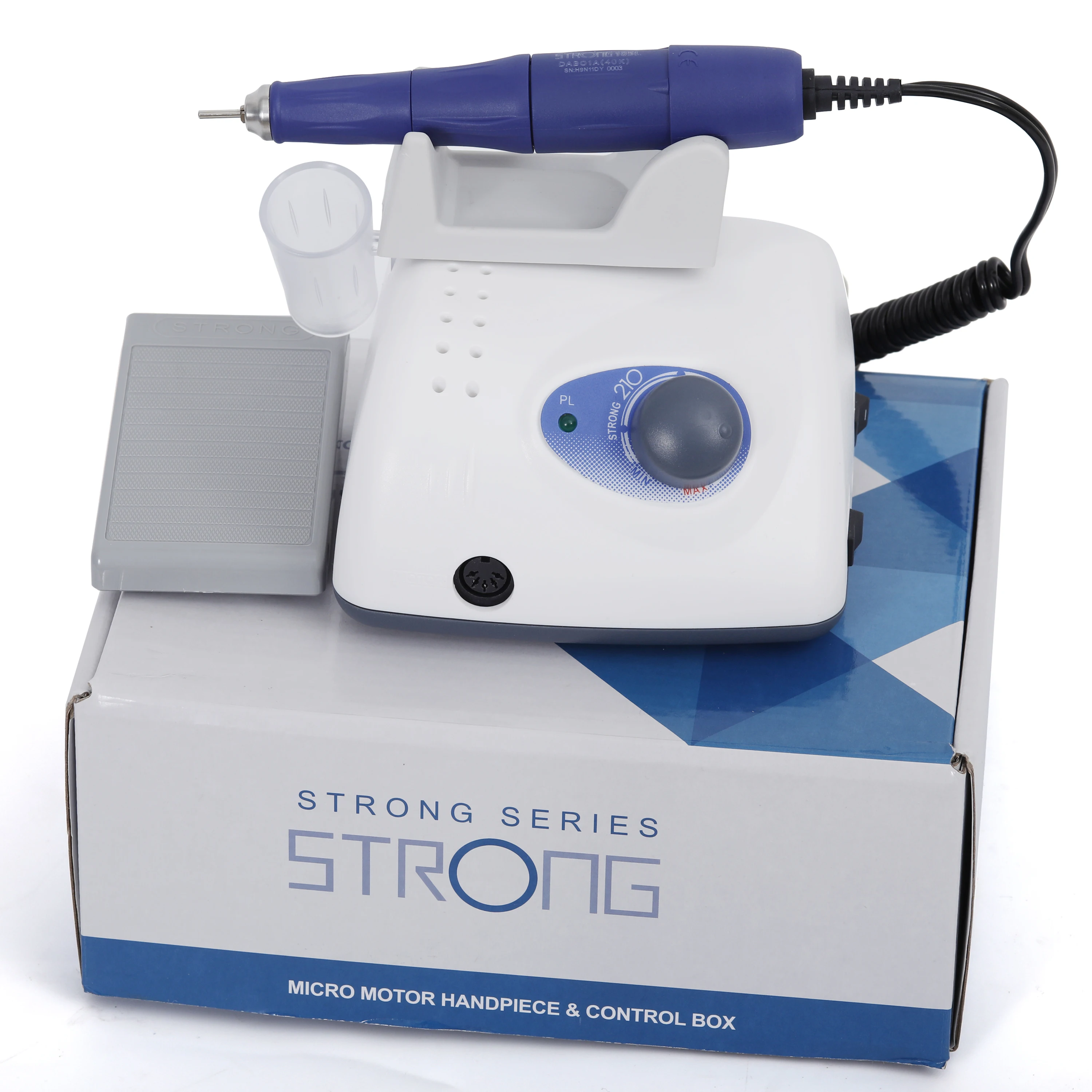 Starke 210 Nagelbohrmaschine + 105L Versorgung Sockelbohrmaschine Digitale Nail Art Bohrmaschine 65 W Stark