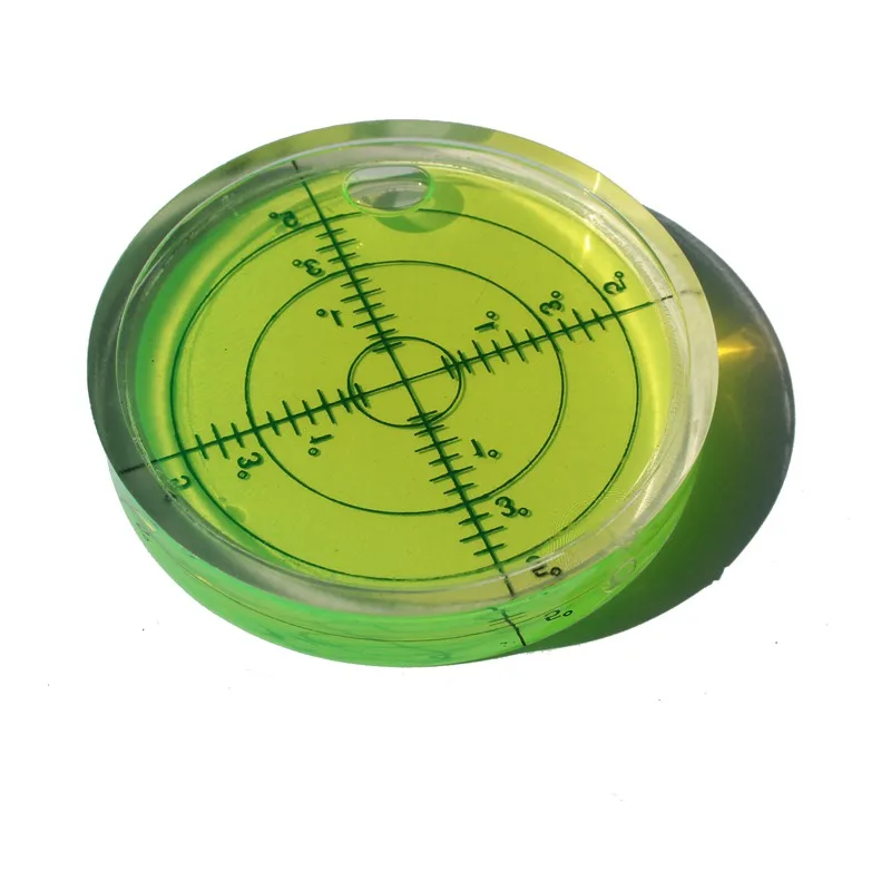 Universal Level Bubble Diameter 66mm Height 10mm Degree Mark Surface Round Circular Spirit Level 1PCS