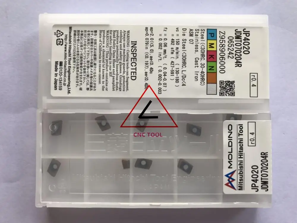 

JDMT070204R JP4020 JP4120 10pcs Hitachi high cutting performance CNC indexable inserts