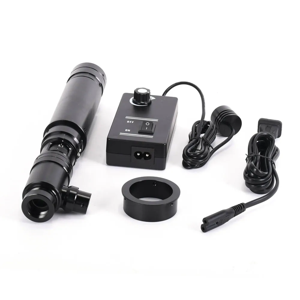 HD 400X Zoom Stereo Microscope Camera Coaxial Light Monocular C-mount Zoom Lens 40mm Ring Zoon C-Mount Lens Glass Lens