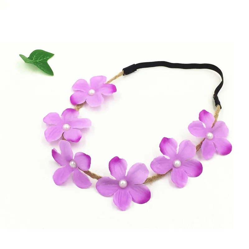 100pcs Summer Women Party Wedding Flower Wreath Crown Headband Floral Garlands Hairband Bridal Headdress Fast Shipping ZA1807