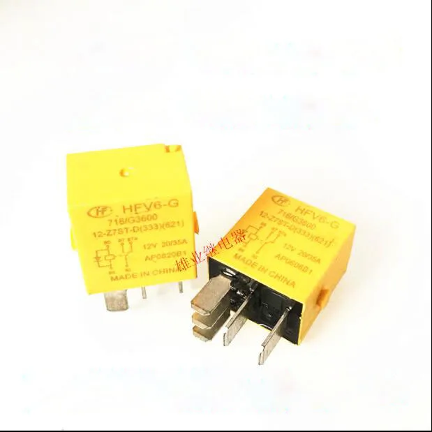 CAR 12V relay HFV6-G 12-Z7ST-D HFV-G12Z7STD  12VDC 12V DC12V 20A / 35A DIP5