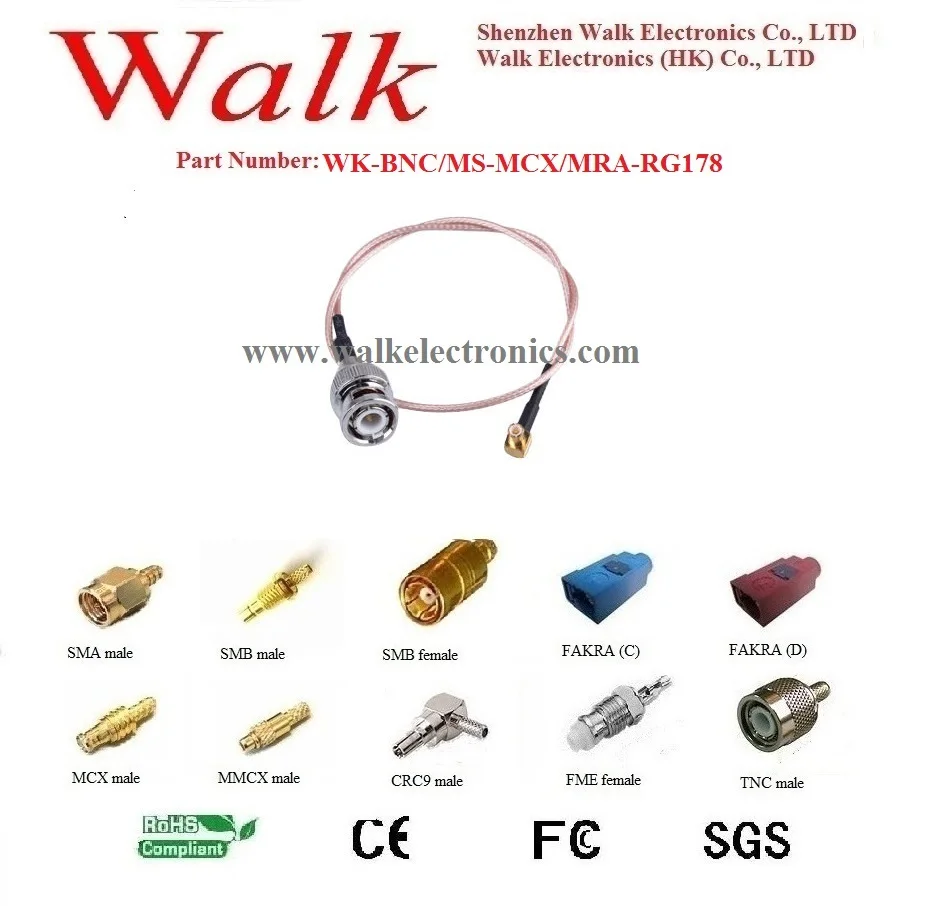 Mcx Bnc Rf Cable As… - image