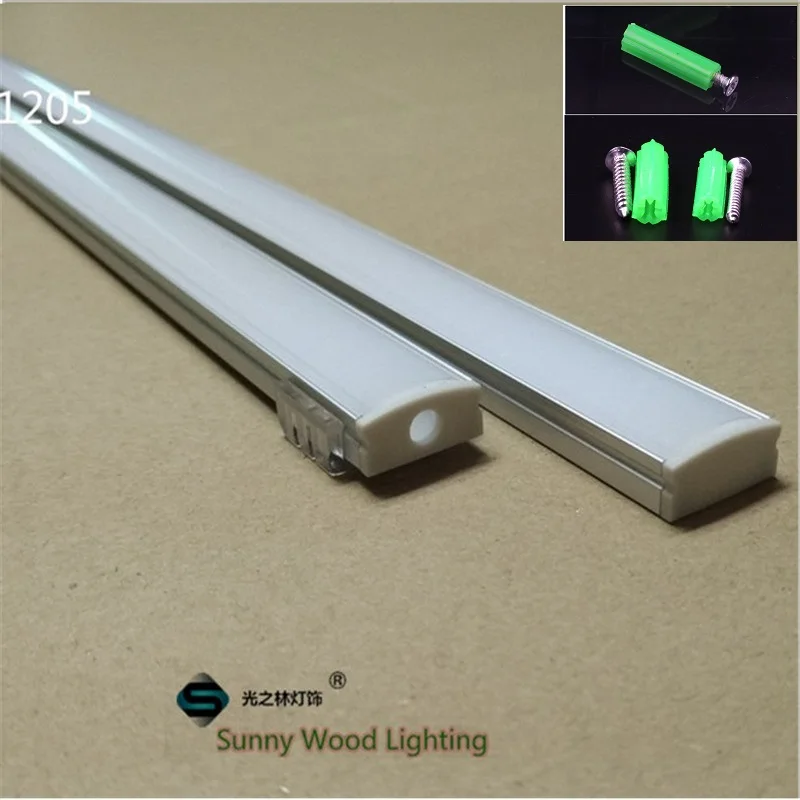 10Set/Lot  2m 80 Inch Length Led Aluminium Profile For Bar Light Strip Channel Flat Tape Housing