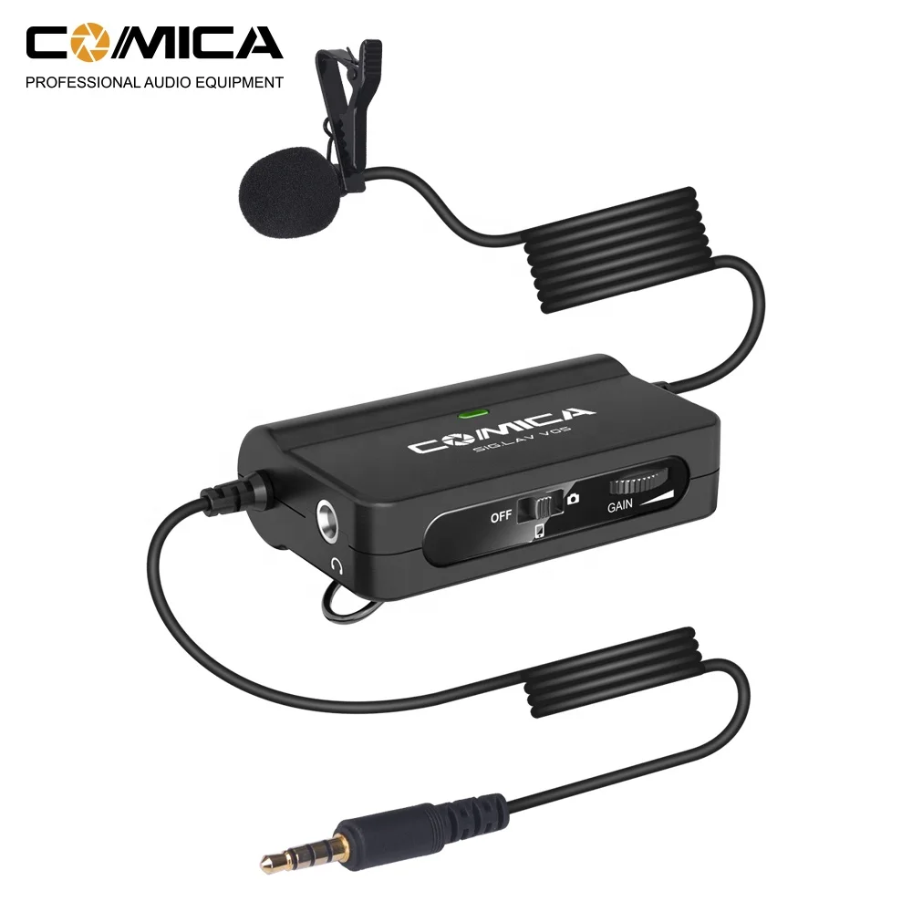 COMICA CVM-SIG LAV V05 Flexible Single Lavalier Microphone for Smartphone Camera Recording Microphone Studio Mic Recording