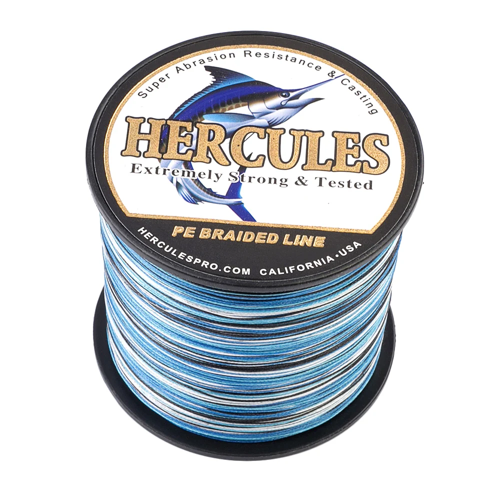 Hercules carp fishing line accessories Multifilament tackle Saudi Arabia 8 Strands Pesca 10-300LB PE 100-2000M Carp Fishing Cord