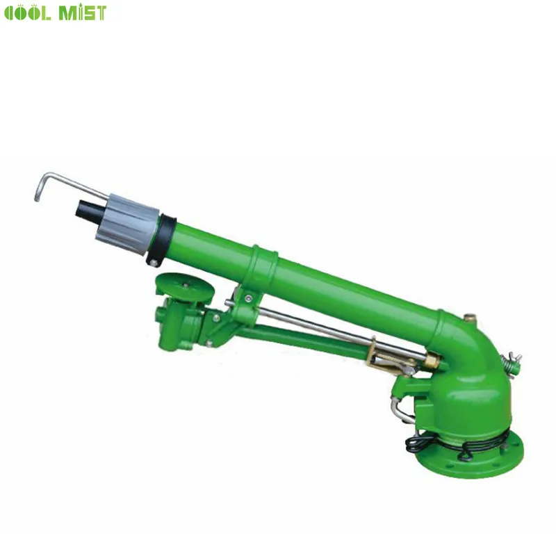 S055 Factory direct 26-53M spray radius agricultural irrigation 360 gear drive spray gun coal yard dust removal nozzle sprinkler